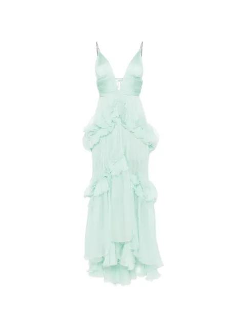ruffled maxi dress by MARIA LUCIA HOHAN