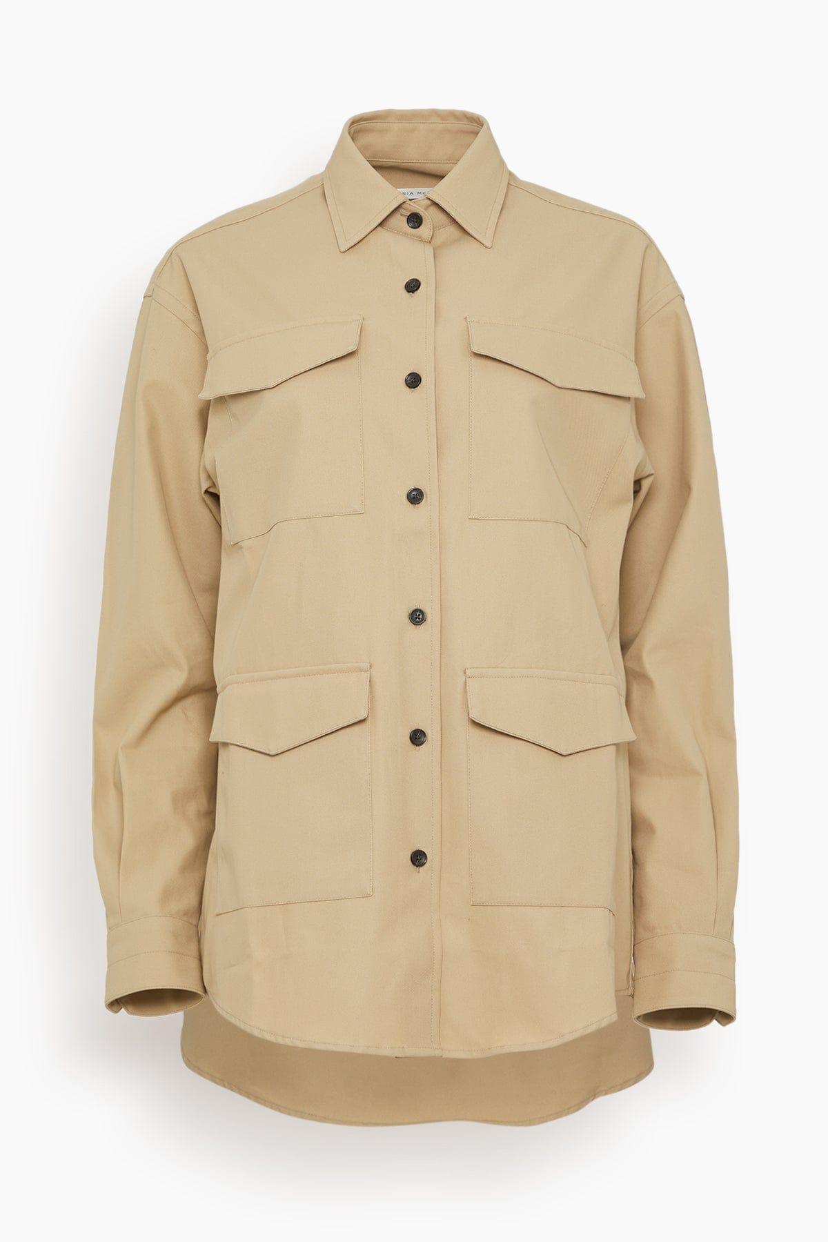 Cargo Jacket in Khaki by MARIA MC MANUS