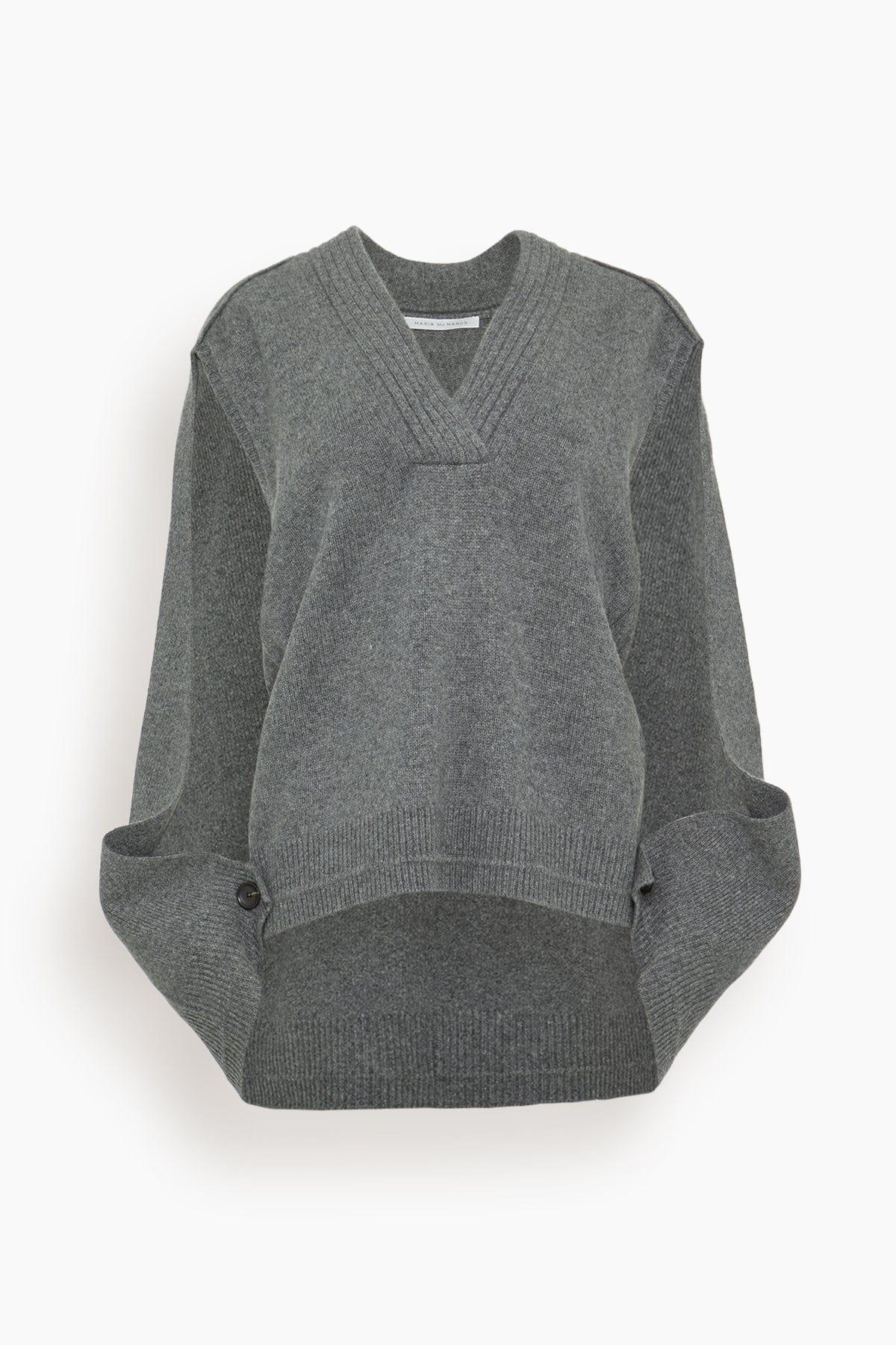 Cocoon Cape in Medium Heather Grey by MARIA MC MANUS