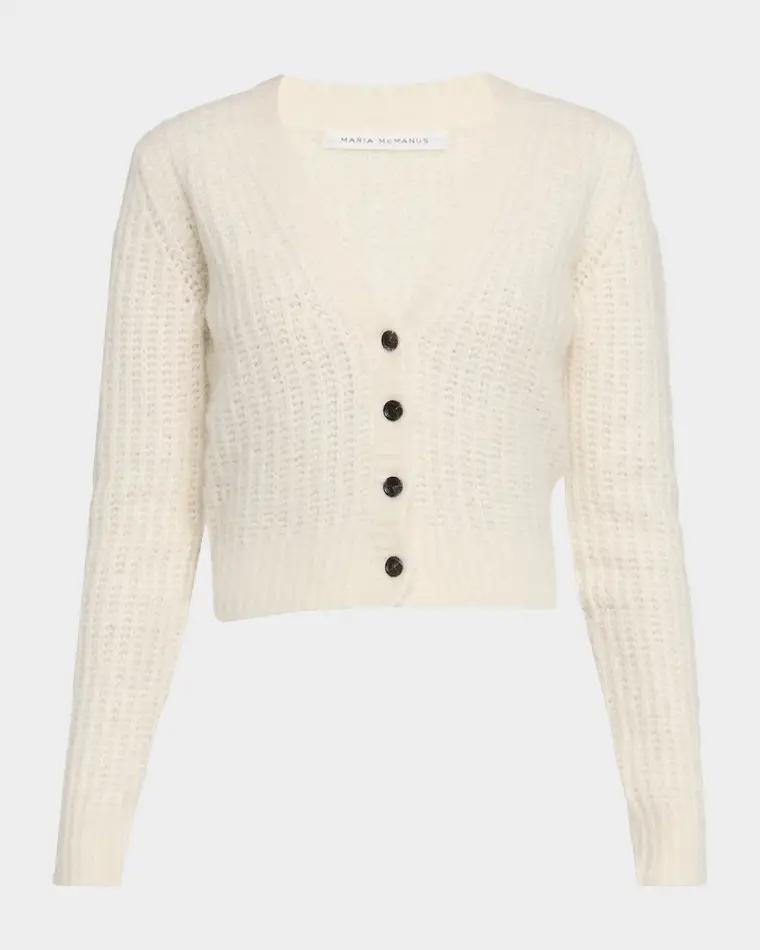 Cropped Wool-Blend Cardigan by MARIA MCMANUS