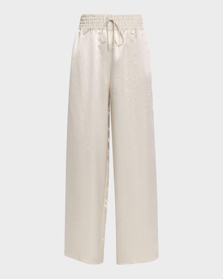 Drawstring Wide-Leg Basketball Trousers by MARIA MCMANUS