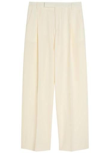 Straight-leg stretch-wool trousers by MARIA MCMANUS