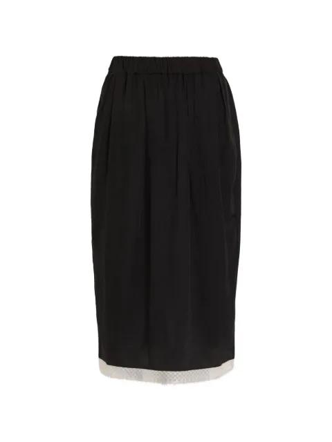 lace-trim midi skirt by MARIA MCMANUS