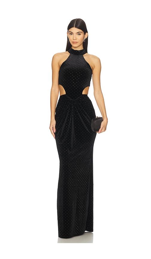 Mariandree Gaitan Corina Dress in Black by MARIANDREE GAITAN