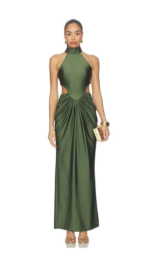 Mariandree Gaitan Corina Dress in Green by MARIANDREE GAITAN
