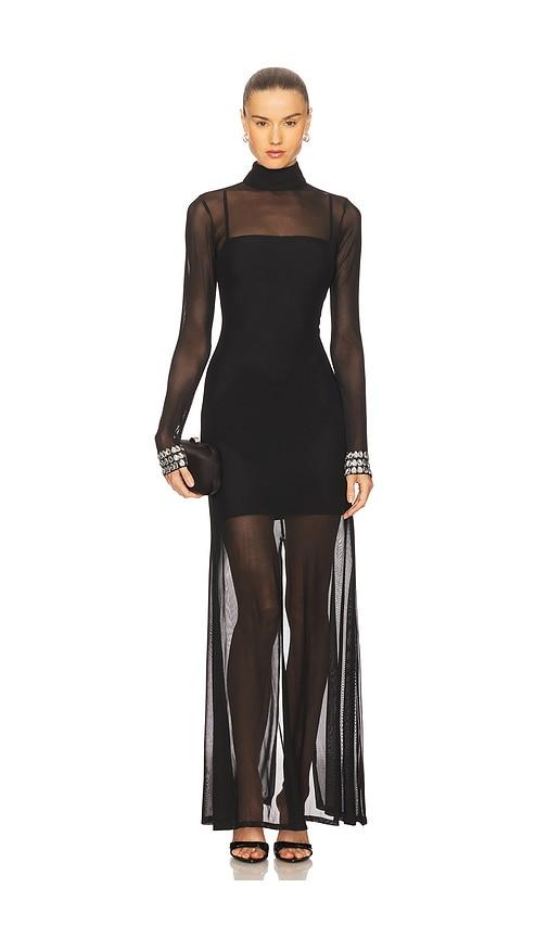 Mariandree Gaitan Emilia Dress in Black by MARIANDREE GAITAN