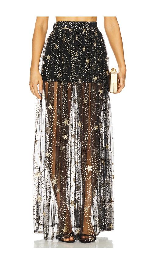 Mariandree Gaitan Emily Maxi Skirt in Black by MARIANDREE GAITAN
