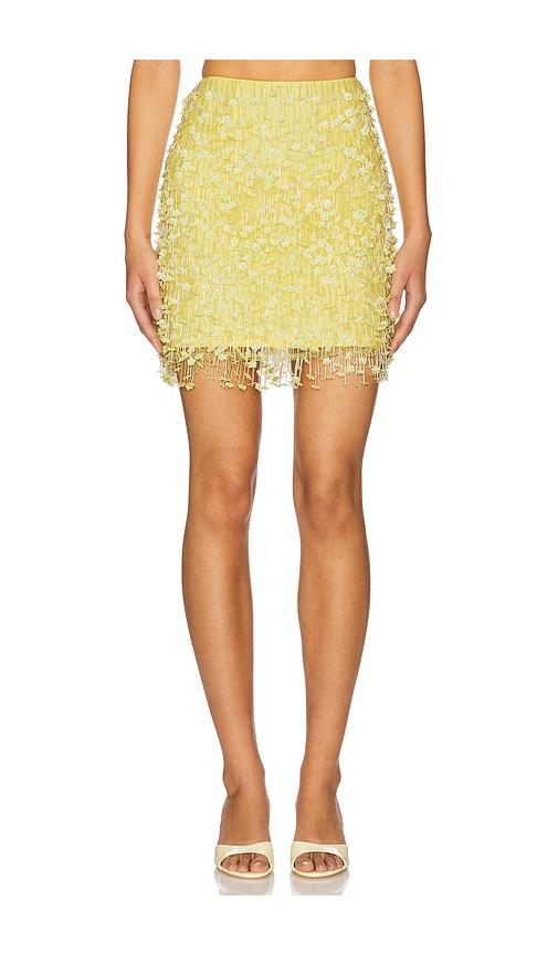 Mariandree Gaitan Paula Mini Skirt in Yellow by MARIANDREE GAITAN