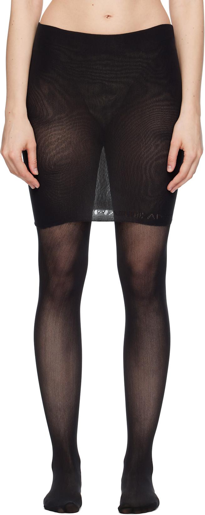 Black Collant Miniskirt by MARIE ADAM-LEENAERDT