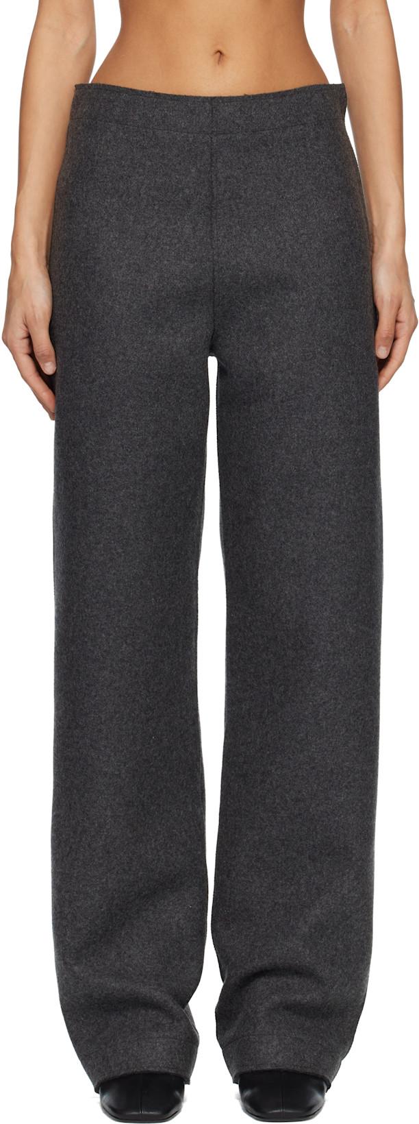Gray Base Classic Trousers by MARIE ADAM-LEENAERDT