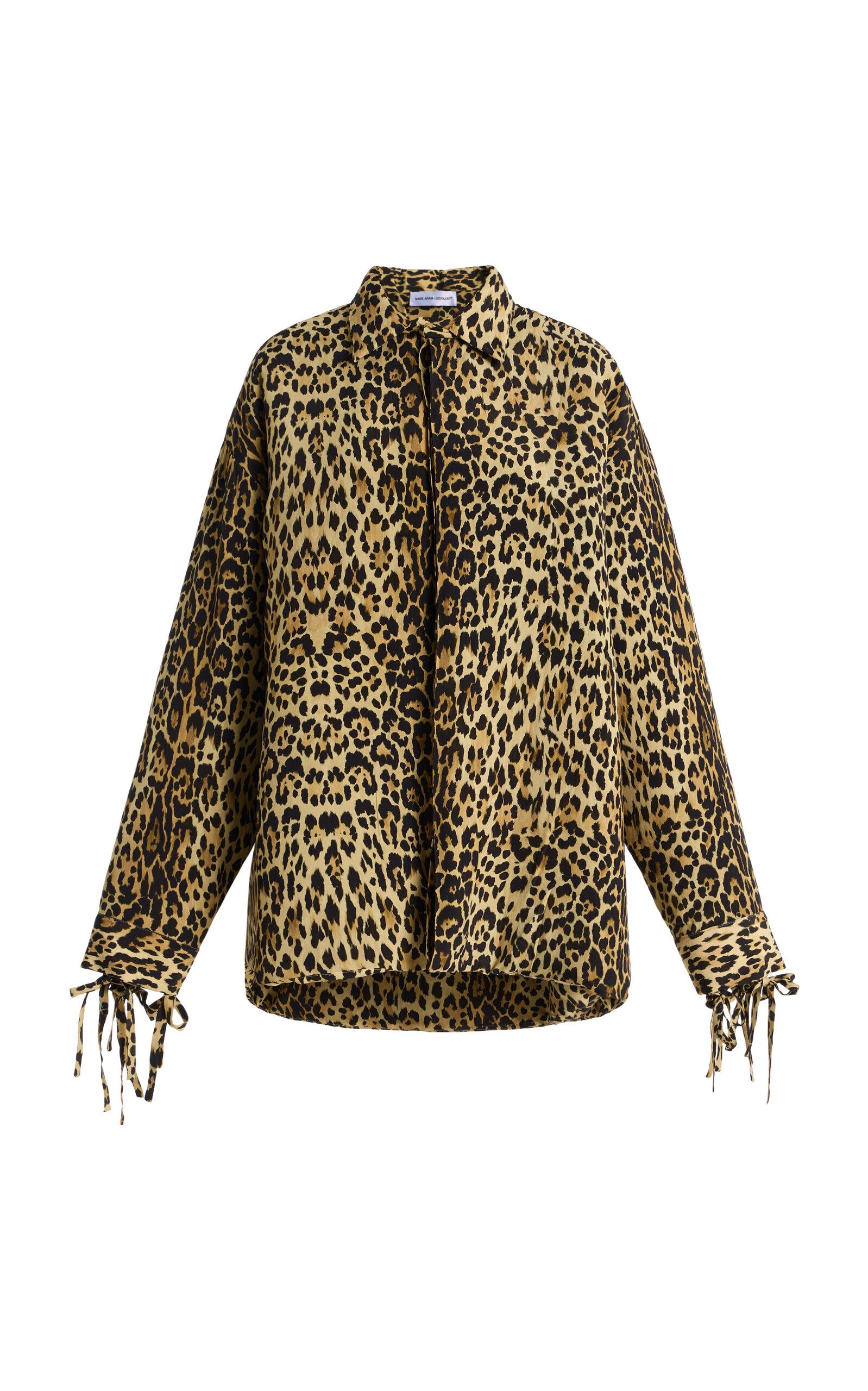 Marie Adam-Leenaerdt Leopard-Print Crepe Base Shirt - Moda Operandi by MARIE ADAM-LEENAERDT