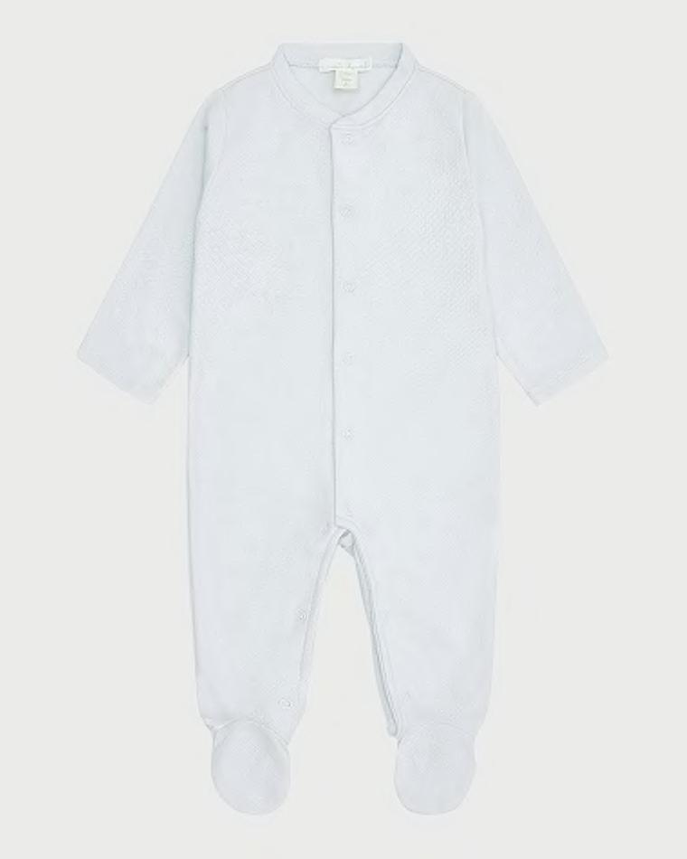 Kid's Pointelle Embroidered Angel Wings Footie, Size Newborn-18M by MARIE CHANTAL