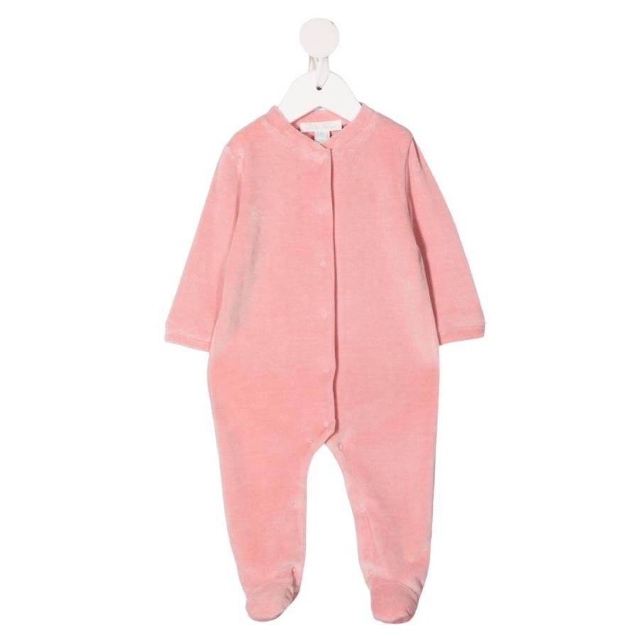 Marie Chantal Baby Velour Angel Wing 1-Piece Sleepsuit by MARIE CHANTAL