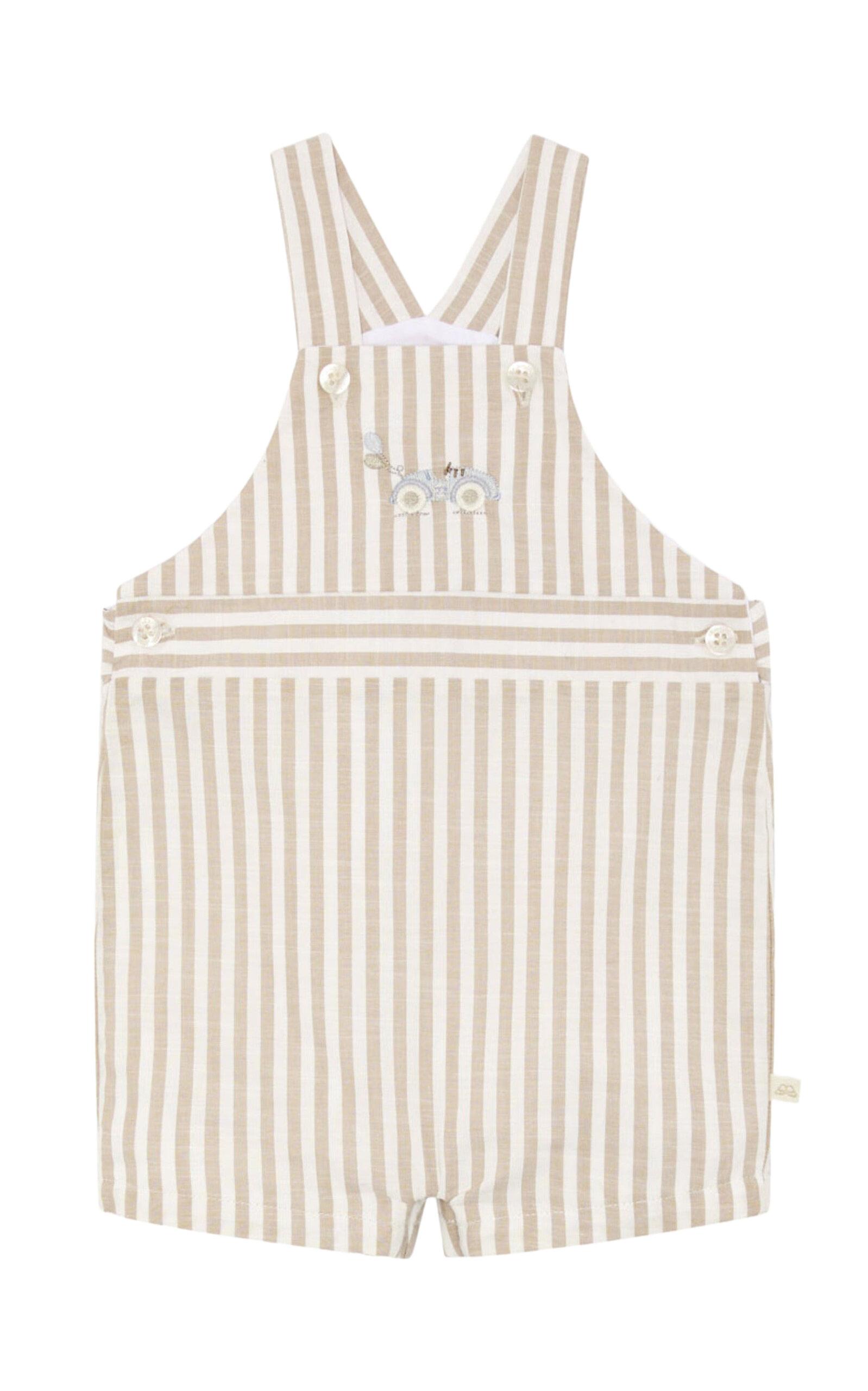Marie-Chantal Infant Alfie Stripe Race Car Baby Dungaree - Moda Operandi by MARIE-CHANTAL