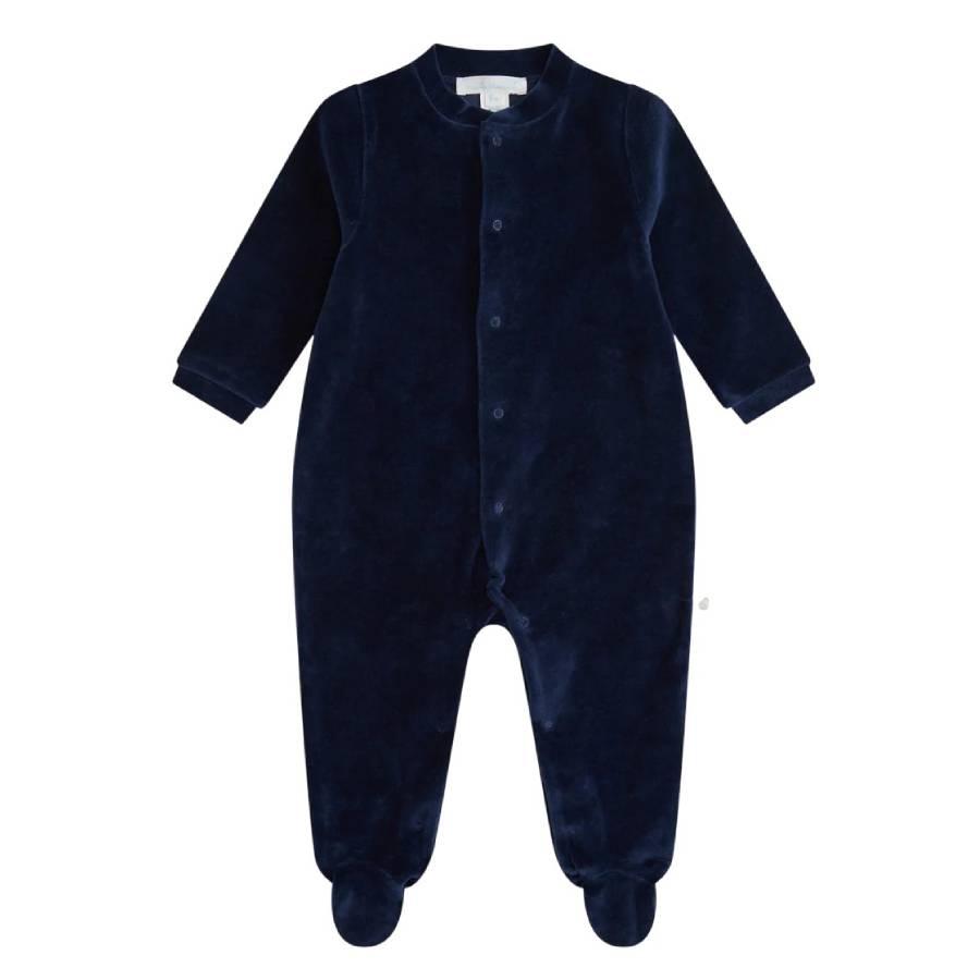 Marie Chantal Infant Velour Angel Wing 1-Piece Sleepsuit by MARIE CHANTAL