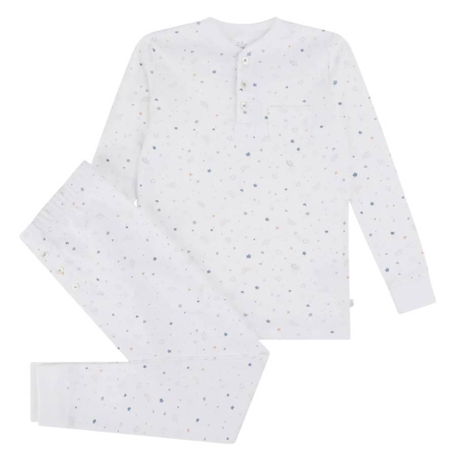 Marie Chantal Kids Blue Print Star & Crown Print Pyjama by MARIE CHANTAL