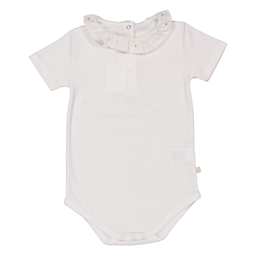 Marie Chantal Newborn Embroidered Ruffle Collar Onesie by MARIE CHANTAL