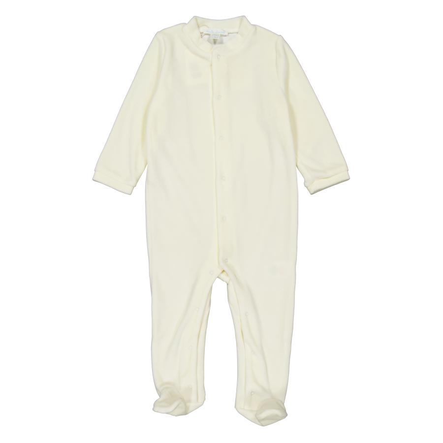 Marie Chantal Velour Angel Wing Cotton Sleepsuit by MARIE CHANTAL