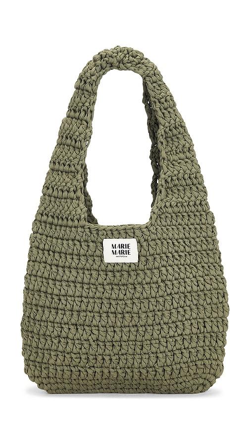 Marie Marie Amsterdam Big Bag in Green by MARIE MARIE AMSTERDAM
