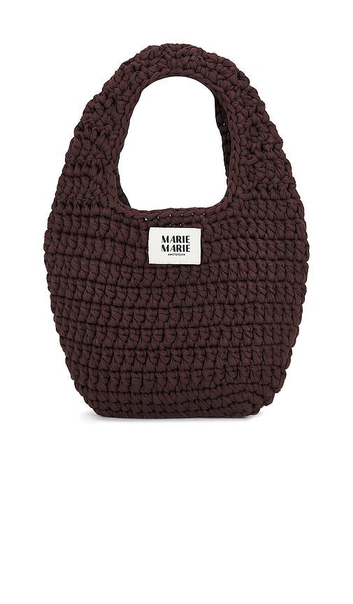 Marie Marie Amsterdam Egg Bag in Brown by MARIE MARIE AMSTERDAM