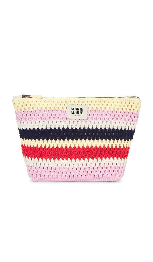 Marie Marie Amsterdam Pouch Large in Red,Pink by MARIE MARIE AMSTERDAM