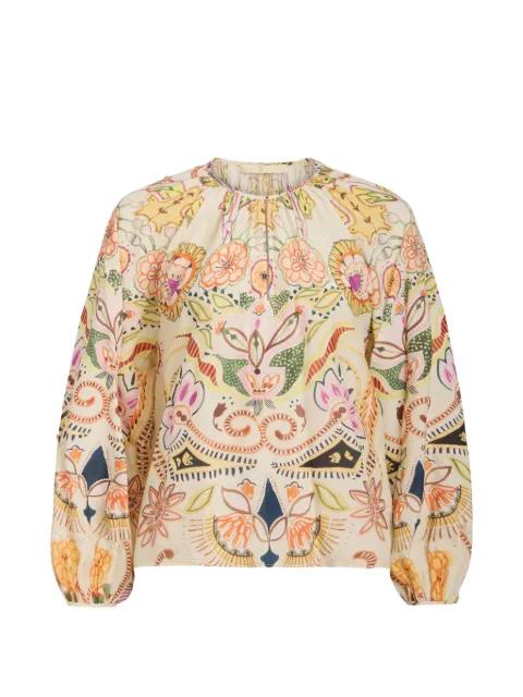 Arabella floral print blouse by MARIE OLIVER