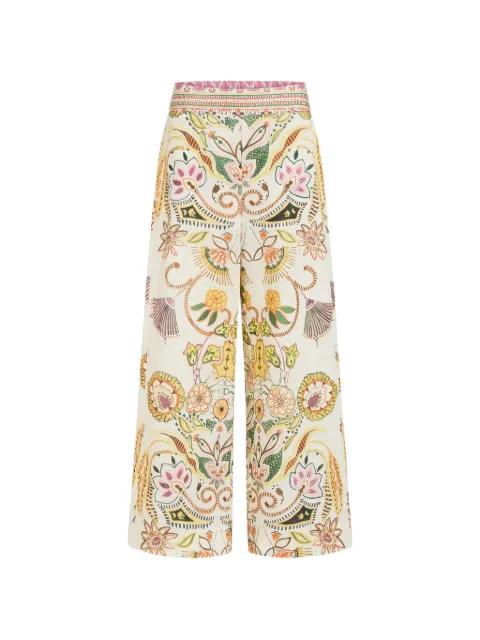 Bennett floral print trousers by MARIE OLIVER