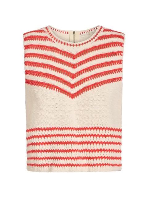 Cass striped top by MARIE OLIVER