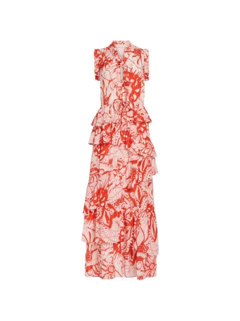 Franklen ruffled maxi dress by MARIE OLIVER