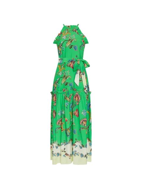 Keenan ruffled floral print dress by MARIE OLIVER
