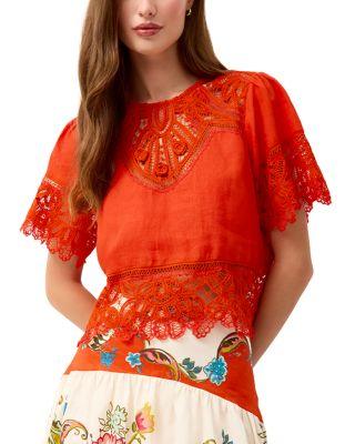 Kourt Linen Top by MARIE OLIVER
