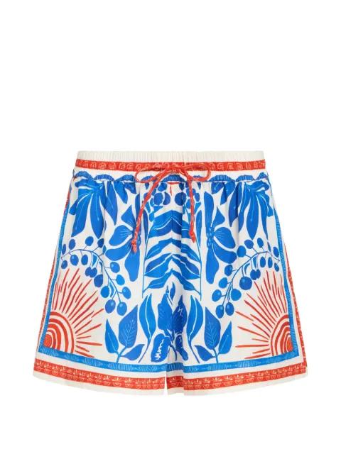 Larson graphic-print shorts by MARIE OLIVER