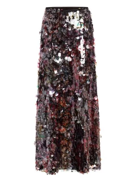 Odessa sequin maxi skirt by MARIE OLIVER