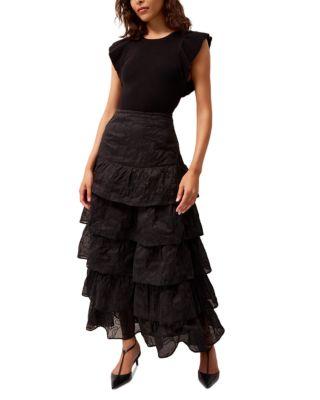Rory Flutter Sleeve Ribbed Top by MARIE OLIVER