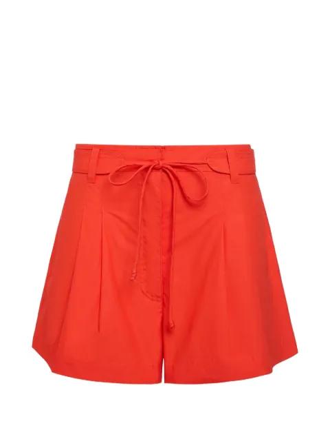 drawstring pleated tailored shorts by MARIE OLIVER