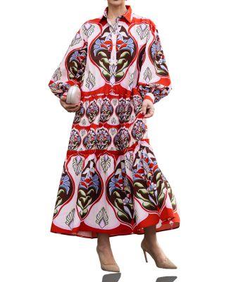 Melania Printed Maxi Dress by MARIELLE STOKKELAAR