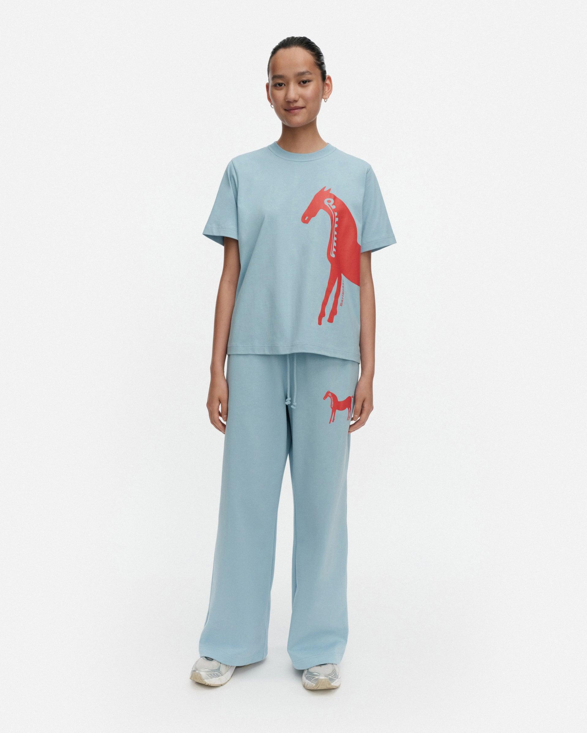 Chinese New Year Else Musta Tamma Kioski Short Sleeve Top 63cm by MARIMEKKO