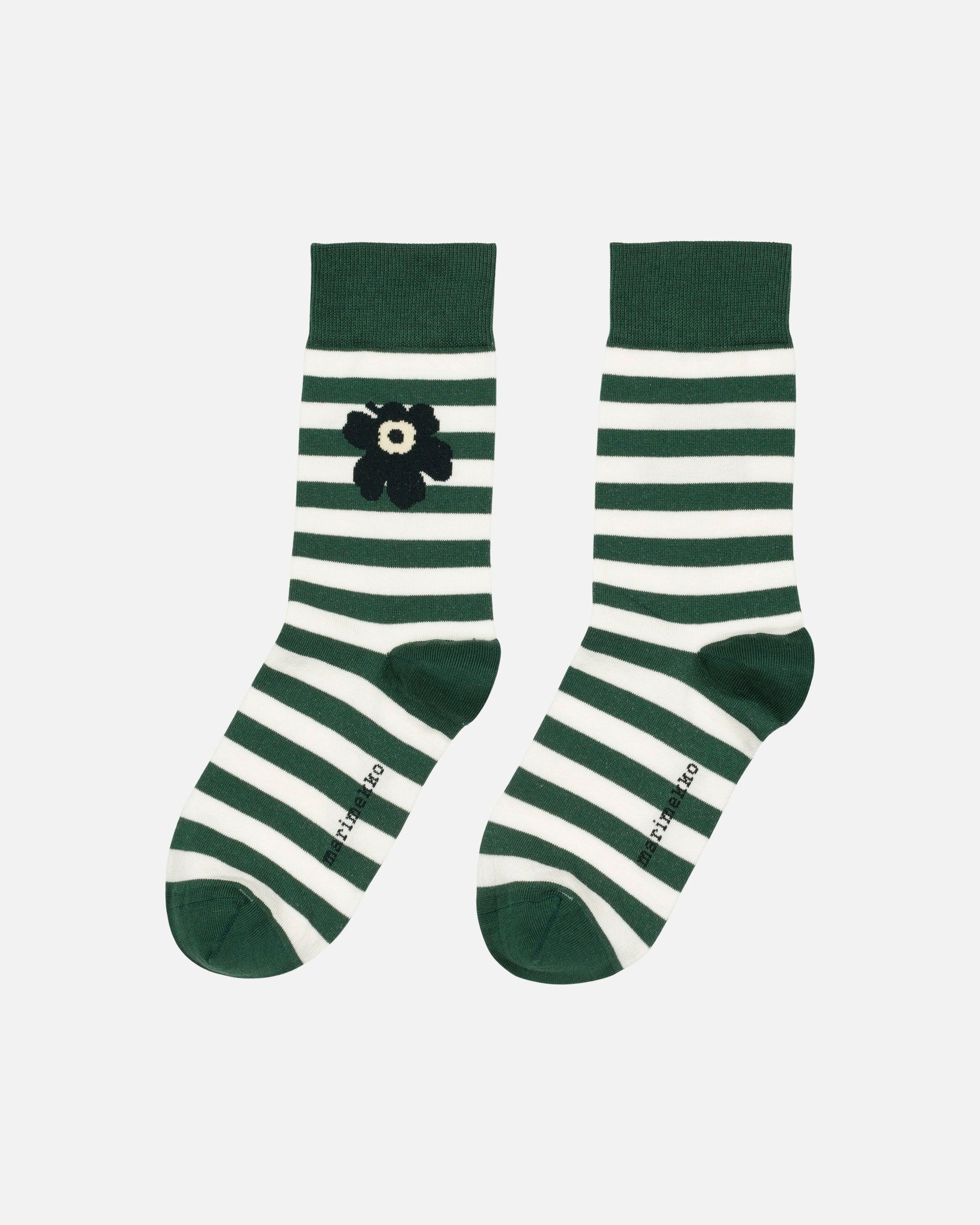 Kasvaa Tasaraita Unikko Kioski Socks by MARIMEKKO