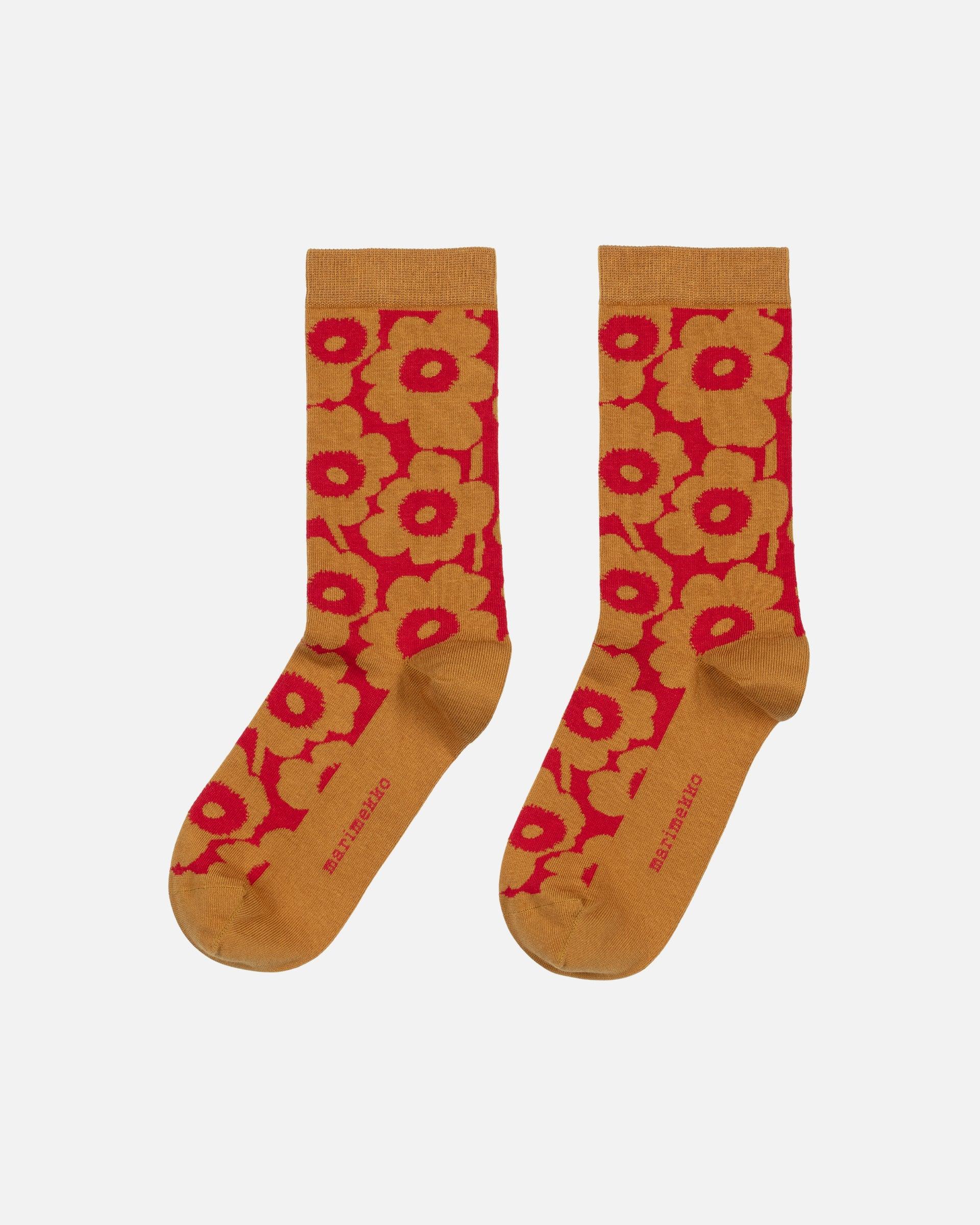 Linjaus Unikko Socks by MARIMEKKO