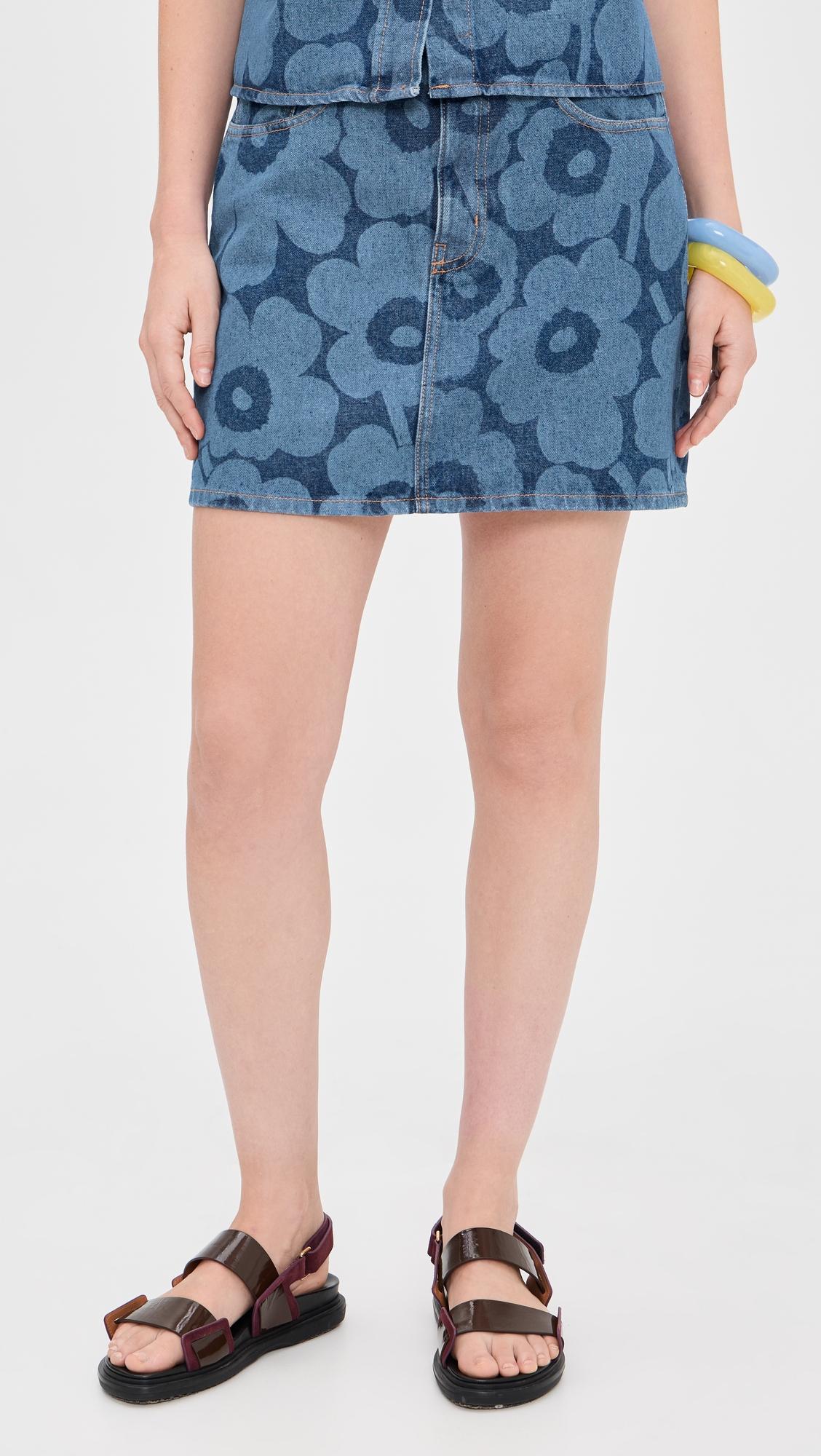 Maridenim Ruudut Unikko Skirt by MARIMEKKO