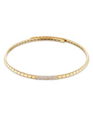 Titanium & 18K Yellow Gold Ondine Diamond Pav&eacute; Choker Necklace by MARINA B