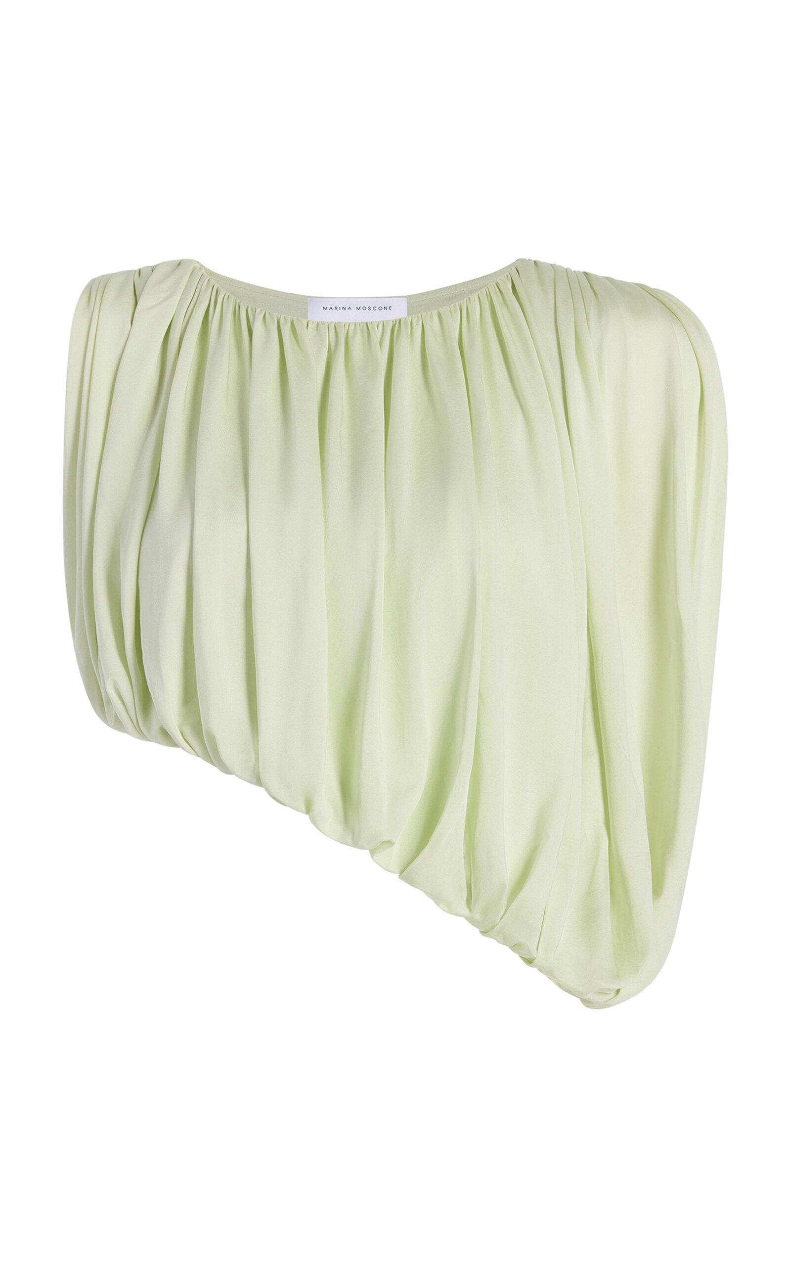 Marina Moscone Gathered Draped Top - Moda Operandi by MARINA MOSCONE