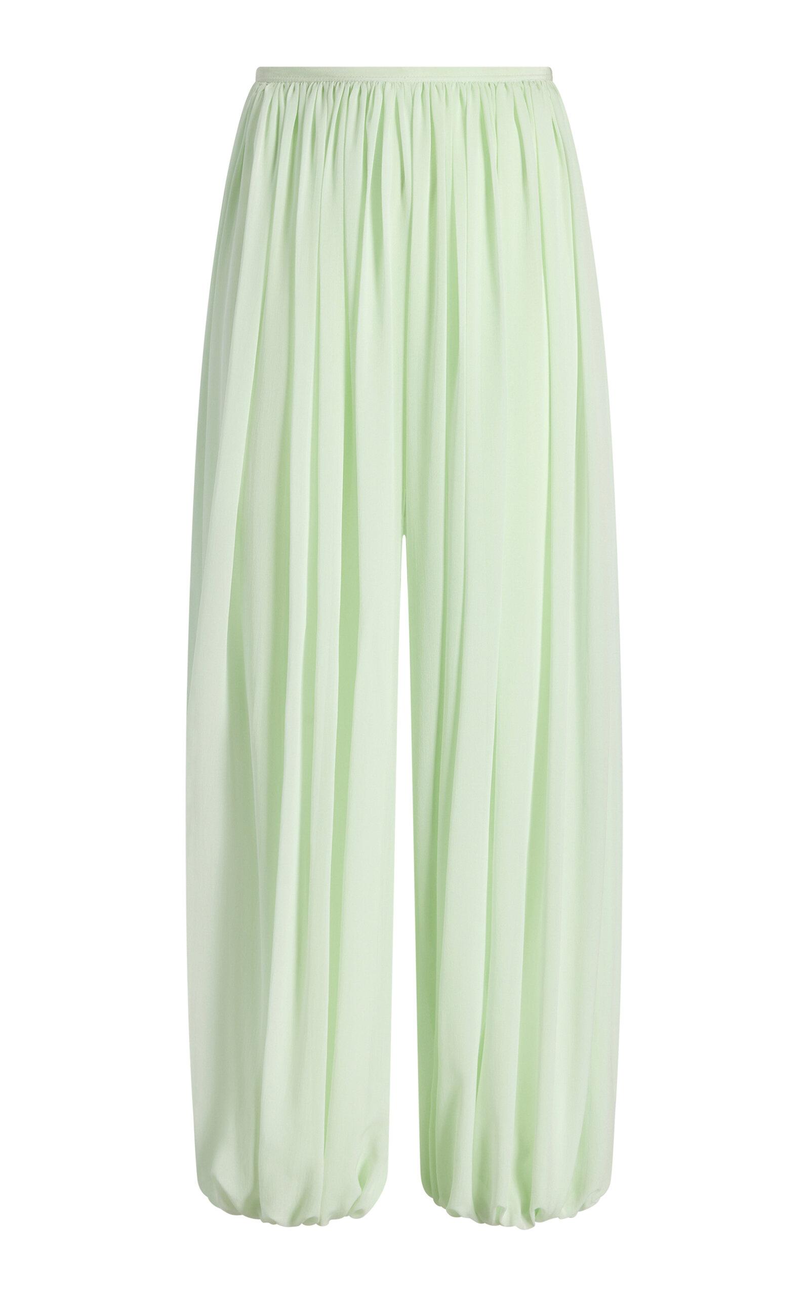 Marina Moscone Silk Draped Cocoon Pants - Moda Operandi by MARINA MOSCONE