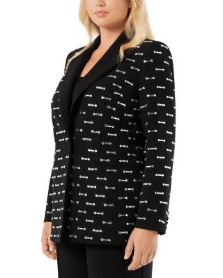 Geometric Rhinestone Blazer by MARINA RINALDI