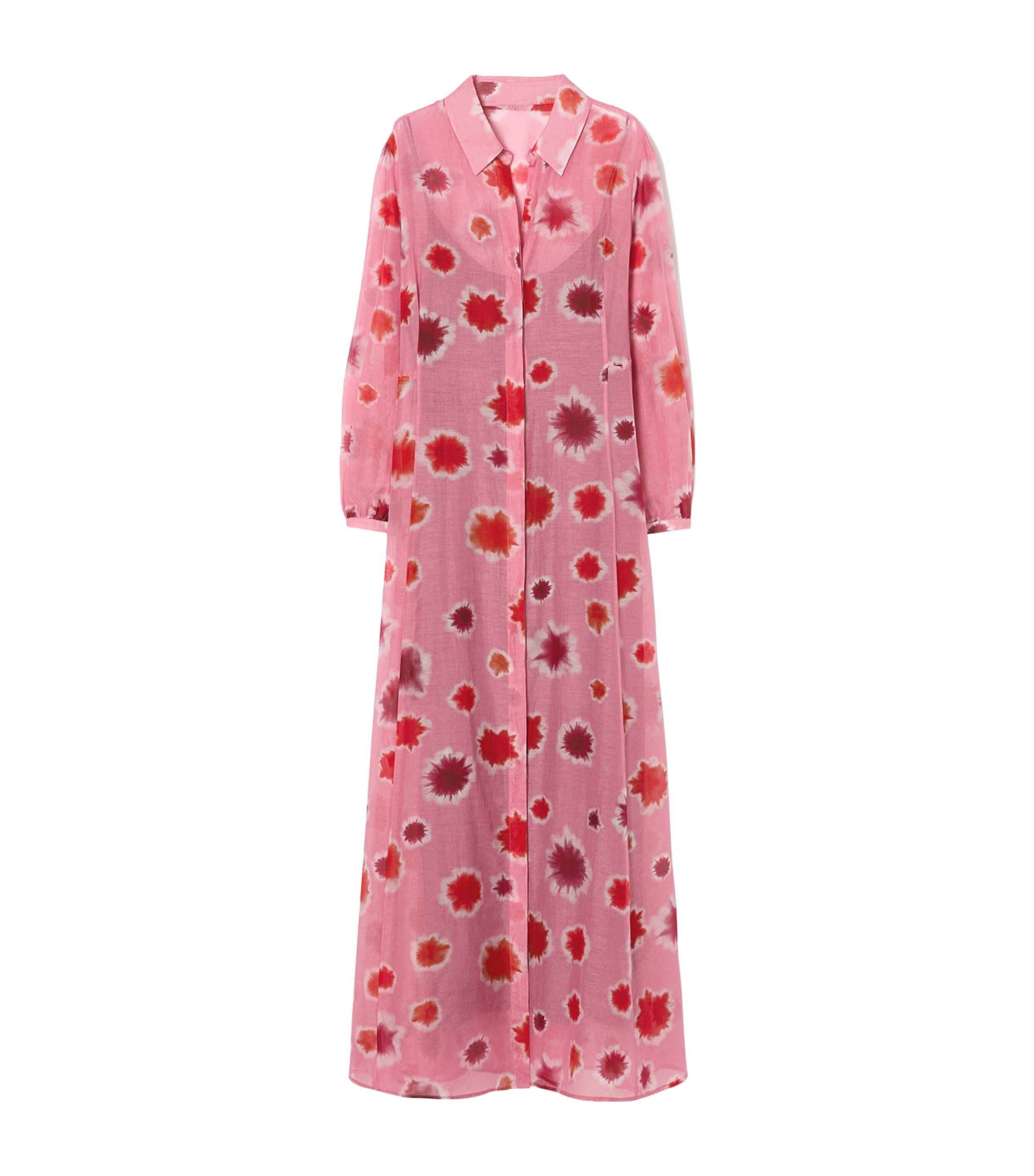 Marina Rinaldi Cotton-Silk Maxi Shirt Dress by MARINA RINALDI