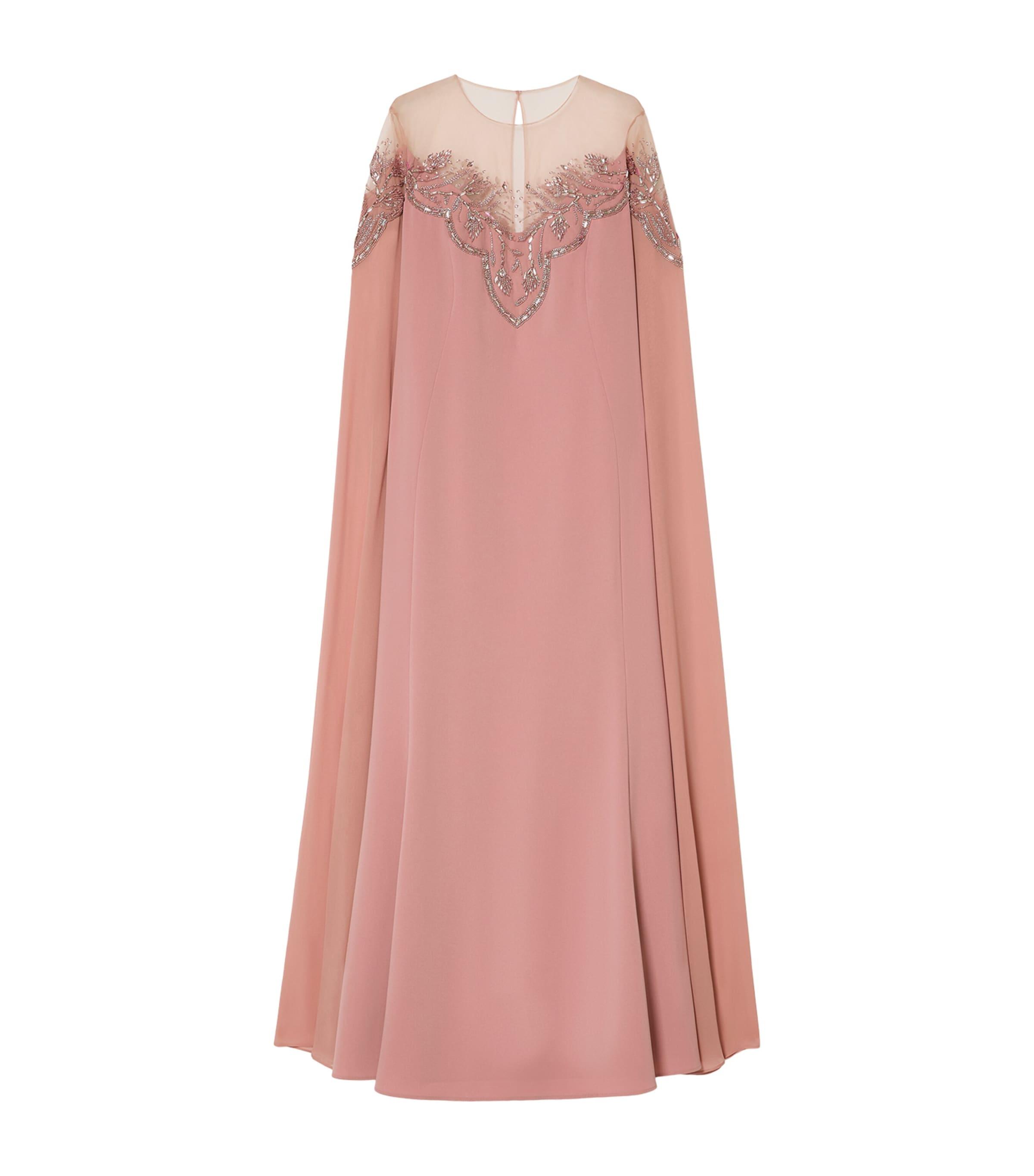 Marina Rinaldi Silk Embroidered Maxi Dress by MARINA RINALDI