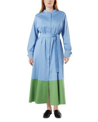 Mrsalbero Light Blue Shirtdress by MARINA RINALDI