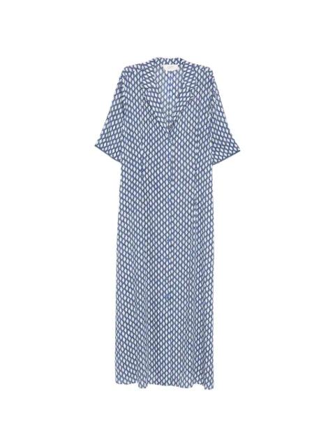 Mrsranch geometric-print maxi dress by MARINA RINALDI