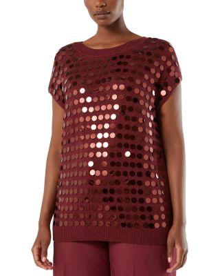 Mrsvisone Sequin Top by MARINA RINALDI