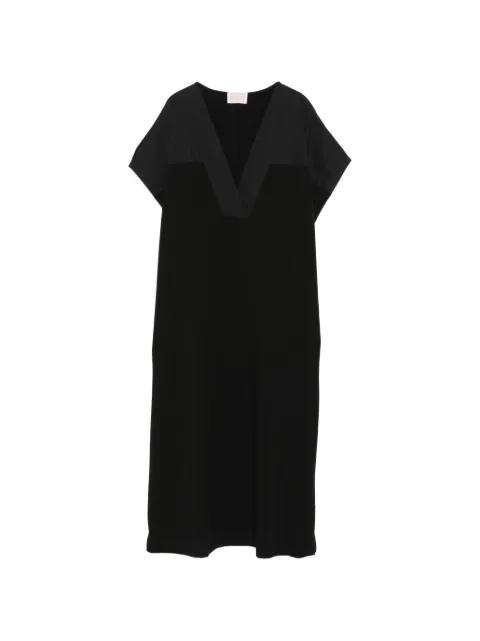 Nnwalga V-neck panel midi dress by MARINA RINALDI